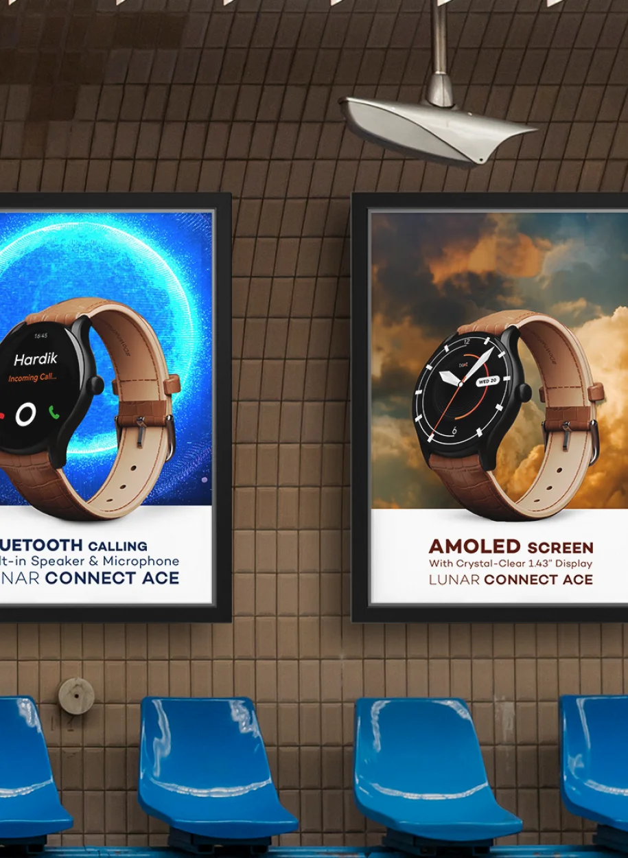 watch feature marketing boards at the movie theatre