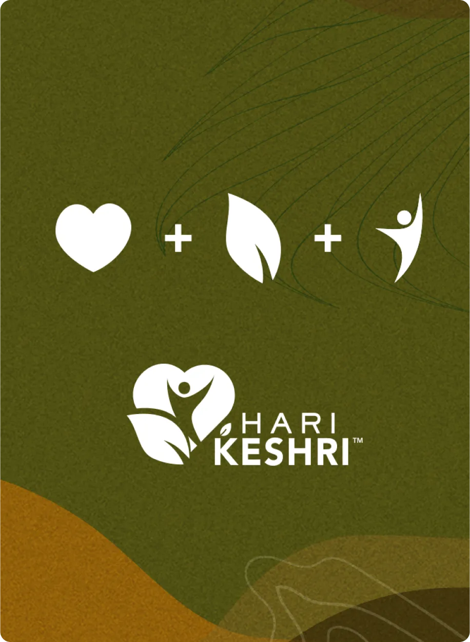 Logo composition of Hari Keshri brand 
